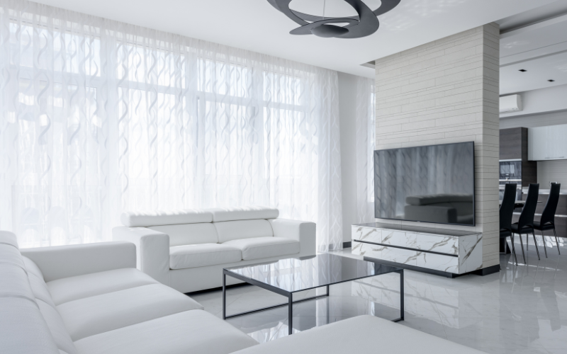 mubles de hierro en negro